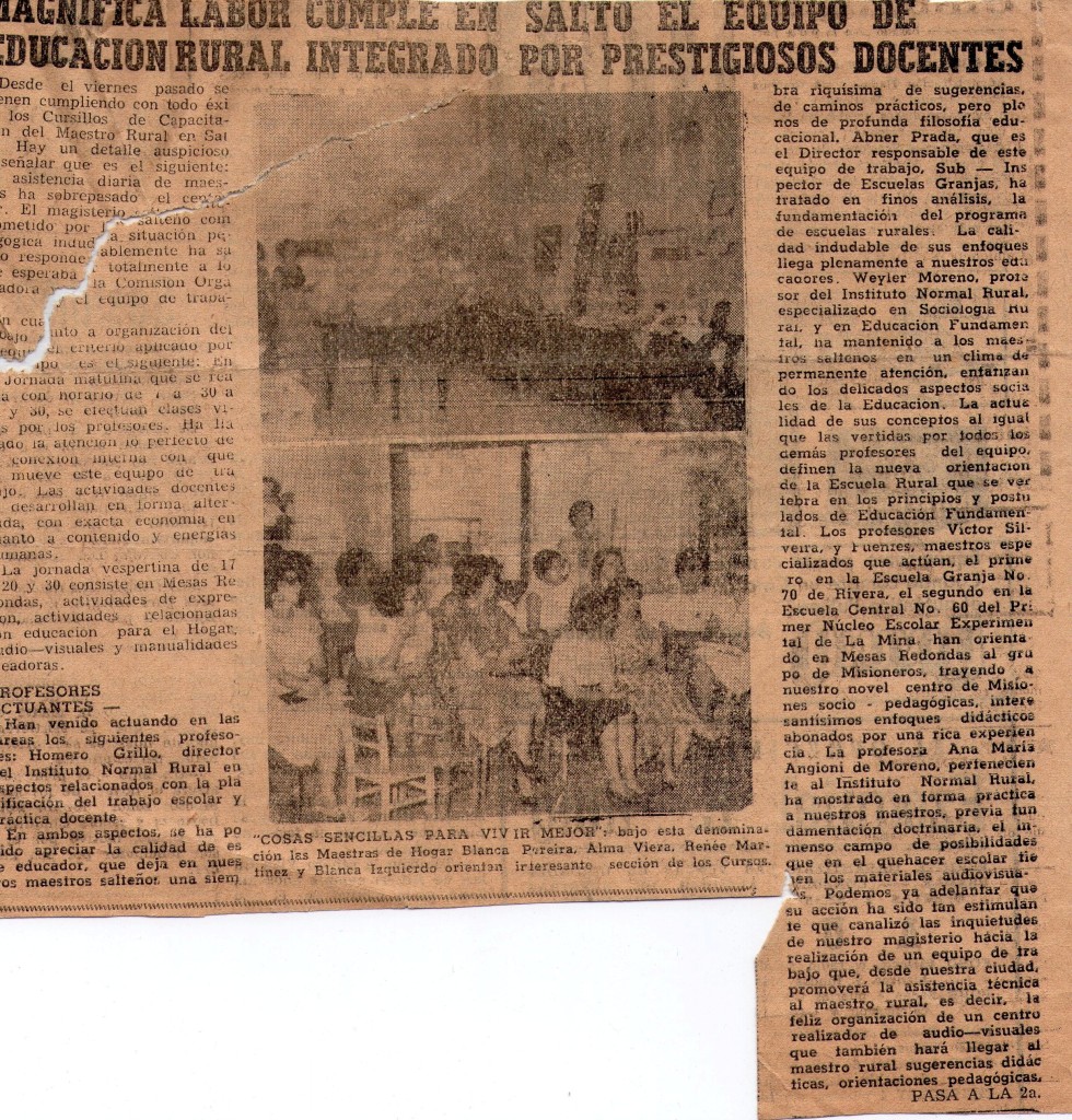 cursillos organizados por el i.n.r. febrero de 1960